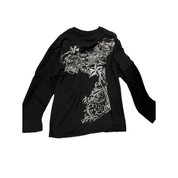 MMA Elite Long Sleeve Pho T-Shirt Shirt Mens M - Picture 1 of 3